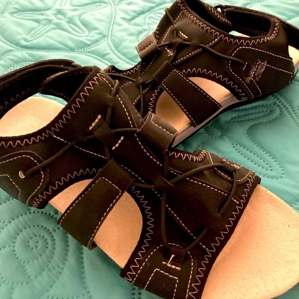 New Black sandals for women Size 9 - Picture 4 of 4